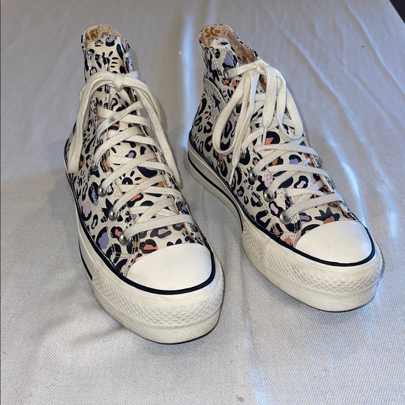 Converse MYSTIC LEOPARD Chuck Taylor LIFT PLATFORM High Top MAKE MAGIC SZ 7 - Picture 6 of 8